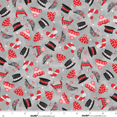 The Cool Club Storm Hat Toss Flannel Fabric Yardage