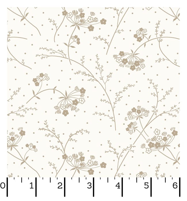 Ruler Kimberbell Basics Make A Wish Soft White Fabric Yardage