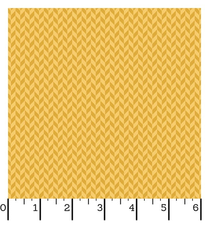 Ruler Kimberbell Basics Herringbone Sunshine Fabric Yardage