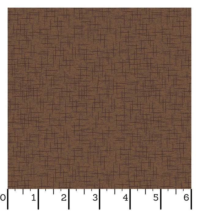 Ruler Kimberbell Basics Linen Texture Brown Fabric Yardage