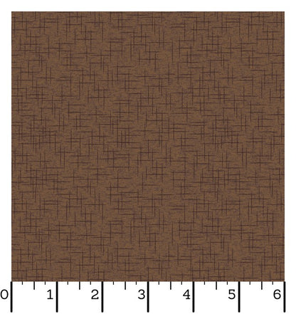 Ruler Kimberbell Basics Linen Texture Brown Fabric Yardage