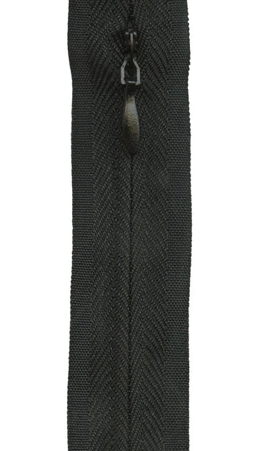 Make-A-Zipper Invisible Black 4.5Yard 12 Zipper Pulls