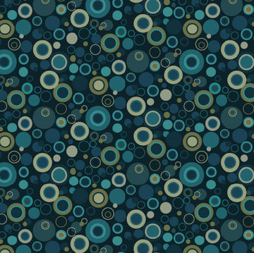 Bubble Dot Basics Navy Fabric Yardage
