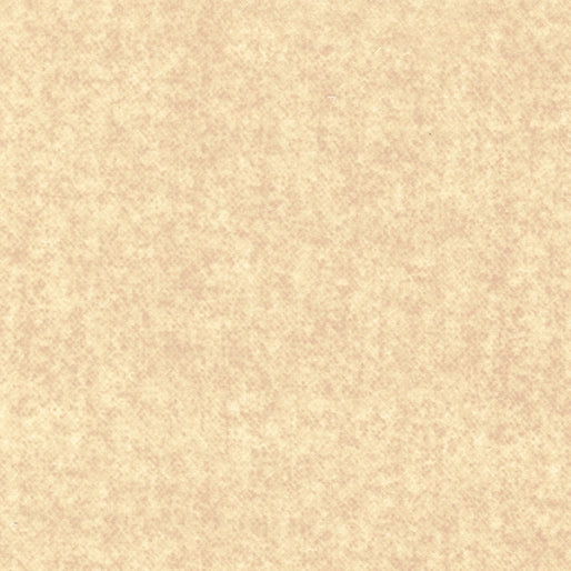 Benartex's Winter Wool Cream Flannel Fabric Yardage features a light beige, mottled texture reminiscent of aged paper or classic quilting cotton, with subtle tone variations for added warmth and depth.
