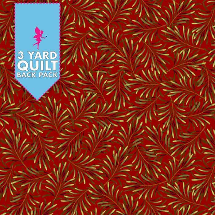 Boughs of Beauty Russet 108" Wide 3 Yard Quilt Fabric Back Pack