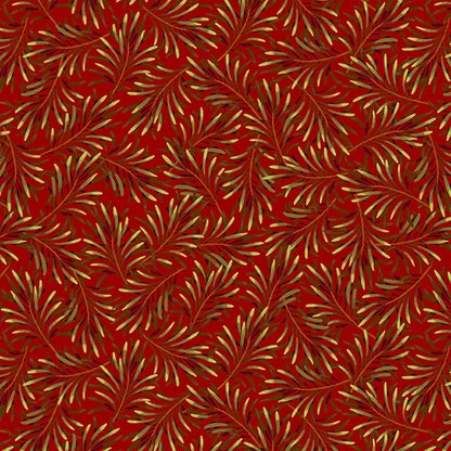 Boughs of Beauty Russet 108" Wide Quilt Backing Fabric