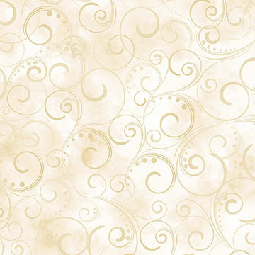 Swirling Splendor - Cream #9705W07B, available at Quilted Joy