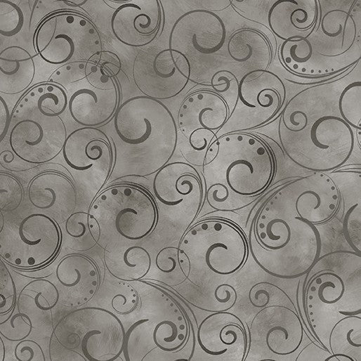 Swirling Splendor - Gray Smoke #9705W13B, available at Quilted Joy