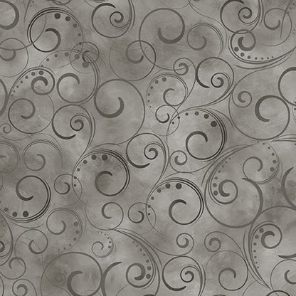 Swirling Splendor - Gray Smoke #9705W13B, available at Quilted Joy