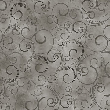Swirling Splendor - Gray Smoke #9705W13B, available at Quilted Joy