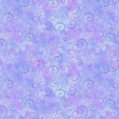 Swirling Splendor - Periwinkle #9705W61B, available at Quilted Joy