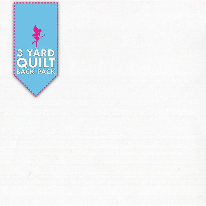 120" Wide 200 Count Optic White 3 Yard Quilt Back Pack