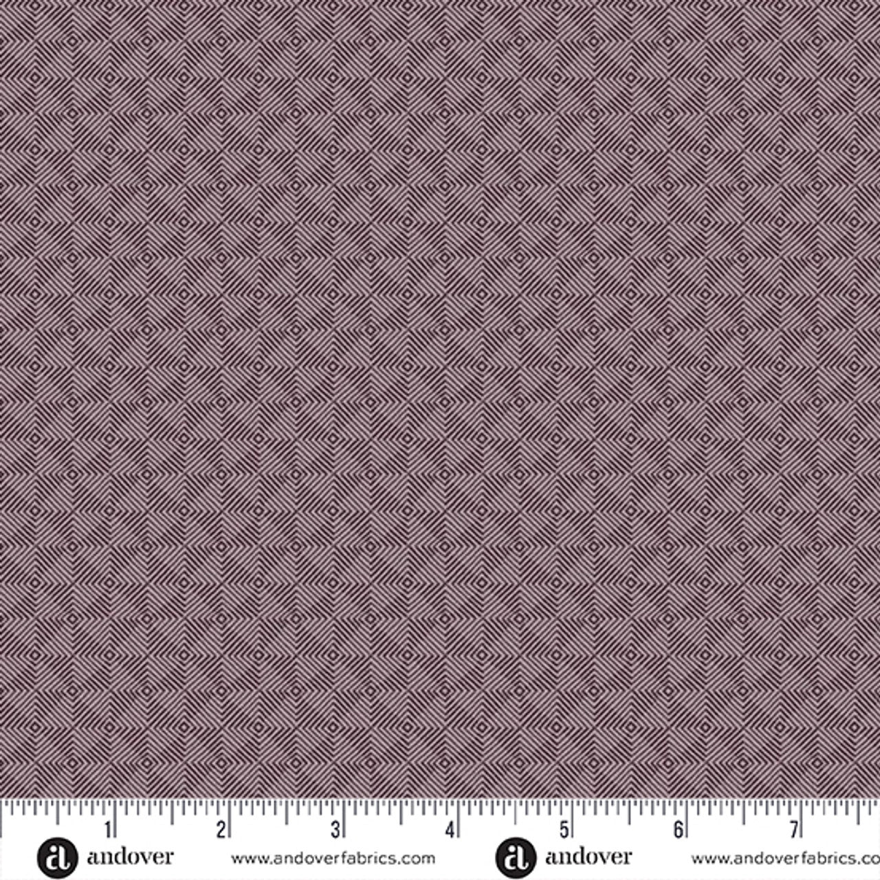 Square Dance Grape Fabric Yardage