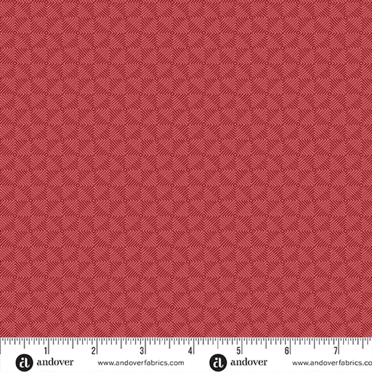 Square Dance Red Rose Fabric Yardage