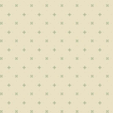Laundry Line Cream Blue Starshine Fabric Yardage