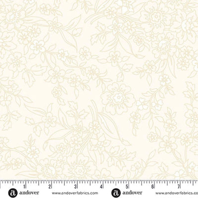 Simply Light Parchment Meadow Fabric Yardage