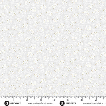 Simply Light Silver Underfoot tonal cotton fabric yardage