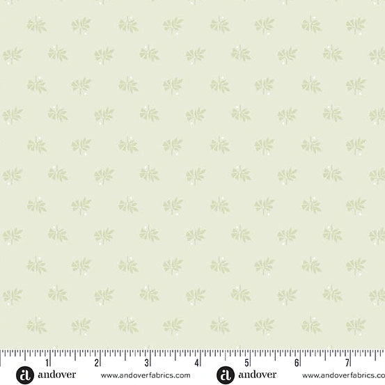Simply Light Sage Frond green tonal cotton fabric yardage