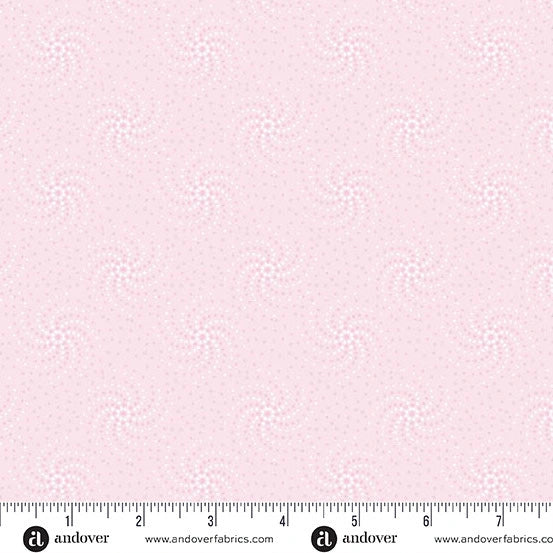 Simply Light Berry Orbital pink tonal cotton fabric yardage