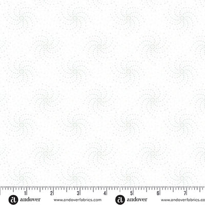 Simply Light Fog Orbital Fabric Yardage
