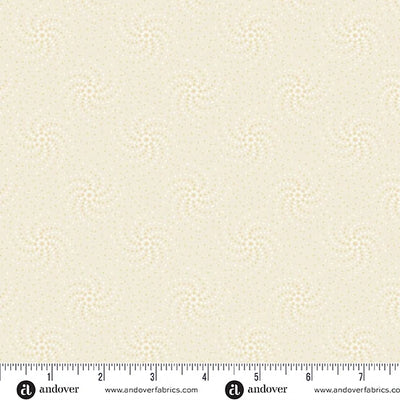 Simply Light Oatmeal Orbital Fabric Yardage