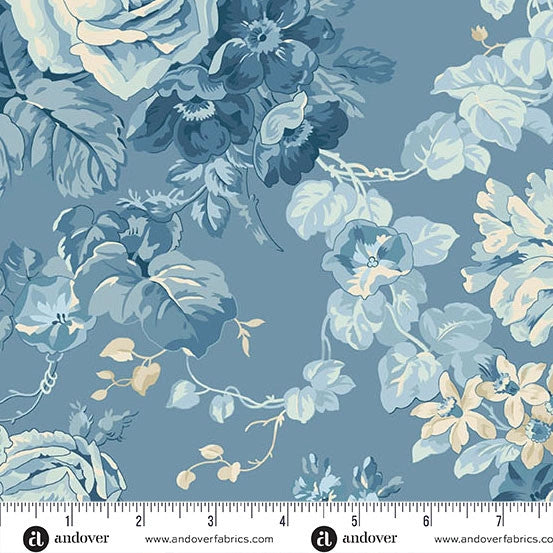 Special Delivery Twill Rose Bouquet Fabric Yardage