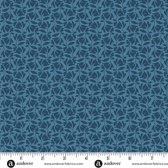 Special Delivery Jeans Lilybell blue denim quilting fabric yardage