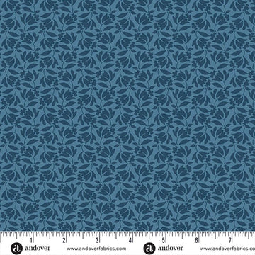 Special Delivery Jeans Lilybell blue denim quilting fabric yardage