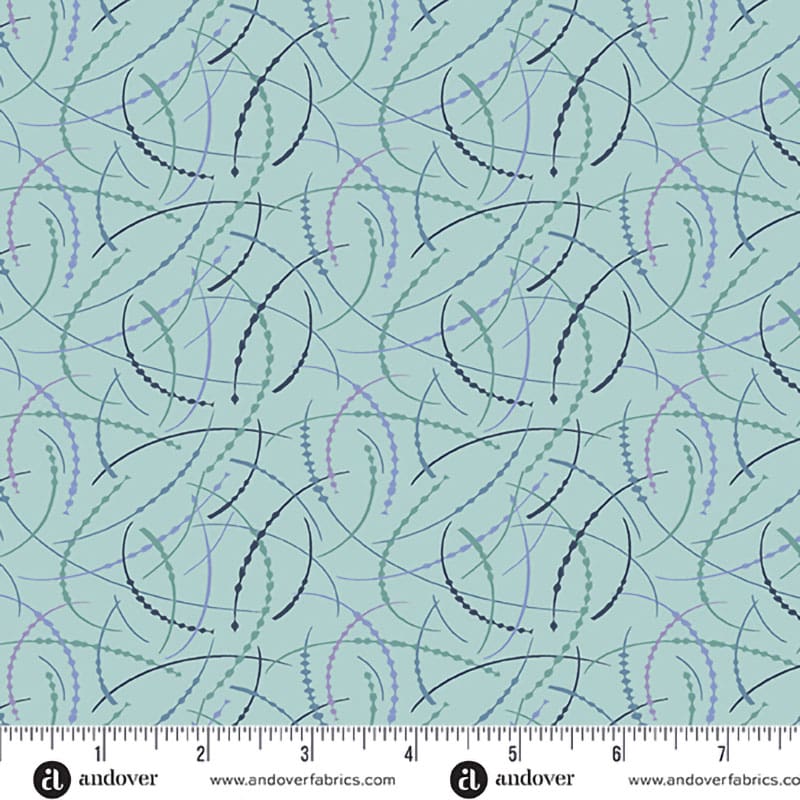 At Day's End Grassy Fields Crop Circles Fabric Yardage