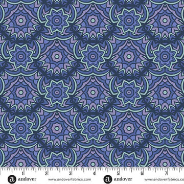 At Day's End Twilight Terraced Fabric Yardage