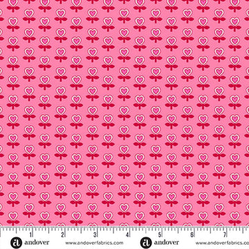 Heart and Soul Pink Love Blooms Fabric Yardage