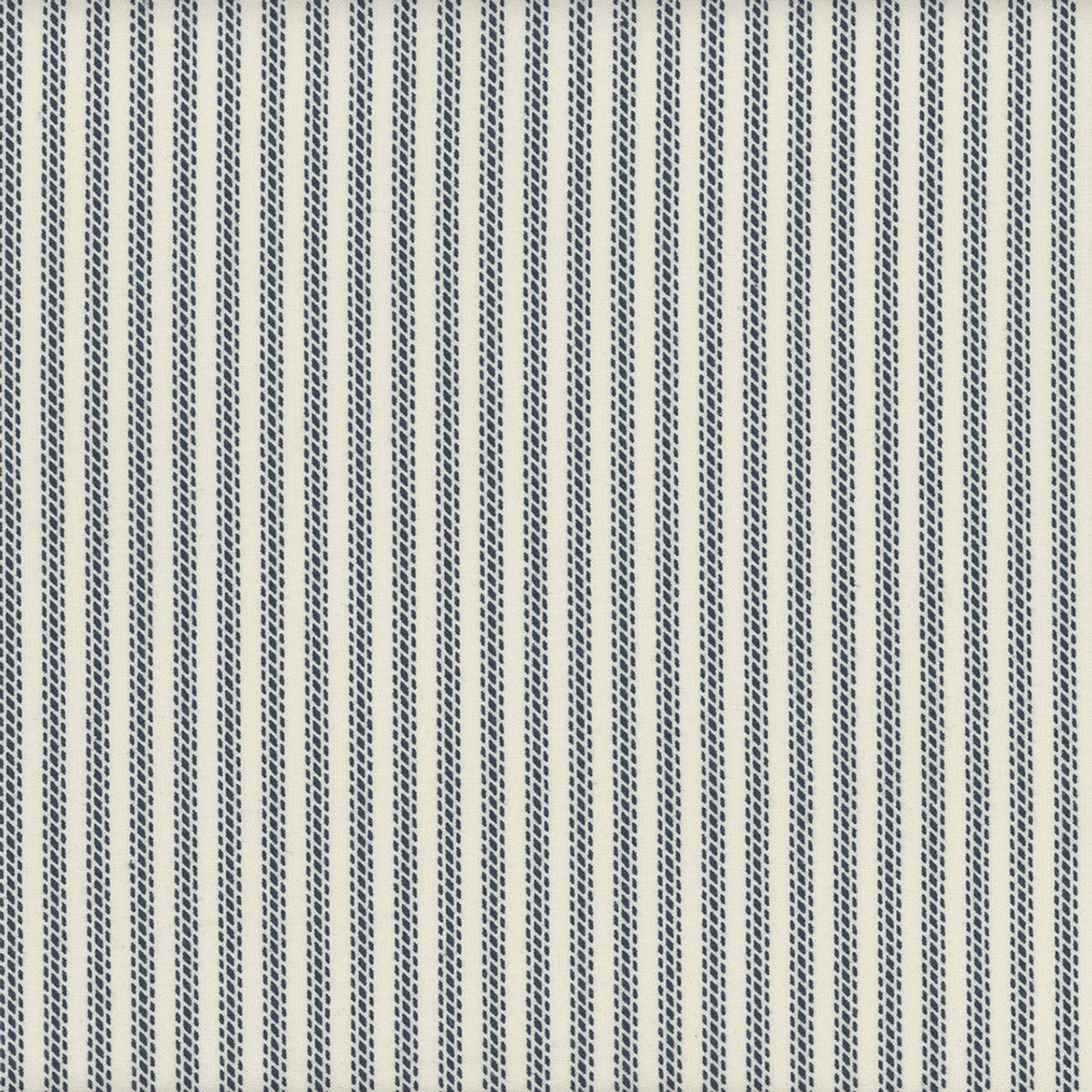 Cozy House Midnight Pillow Ticking Fabric Yardage