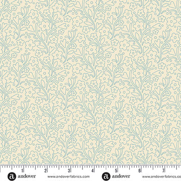 Cozy House Midnight Dainty Flowers Fabric Yardage