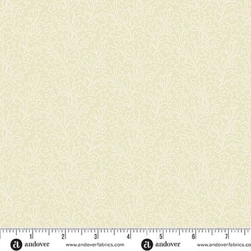 Cozy House Sand Dainty Flowers Fabric Yardage