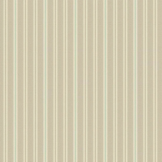 Quiltessential Double Stripe Fern Fabric Yardage