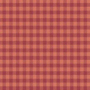 Quiltessential Gingham Blood Orange Fabric Yardage