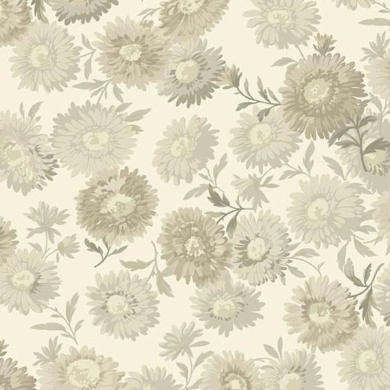 Chrysanthemum Dove Fabric Yardage