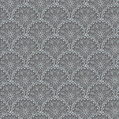 Bee Happy Gray Clamshell Fabric Yardage