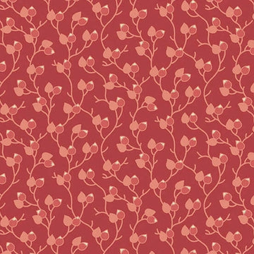 Cocoa Pink Sweet Pea Climbing Buds Fabric Yardage