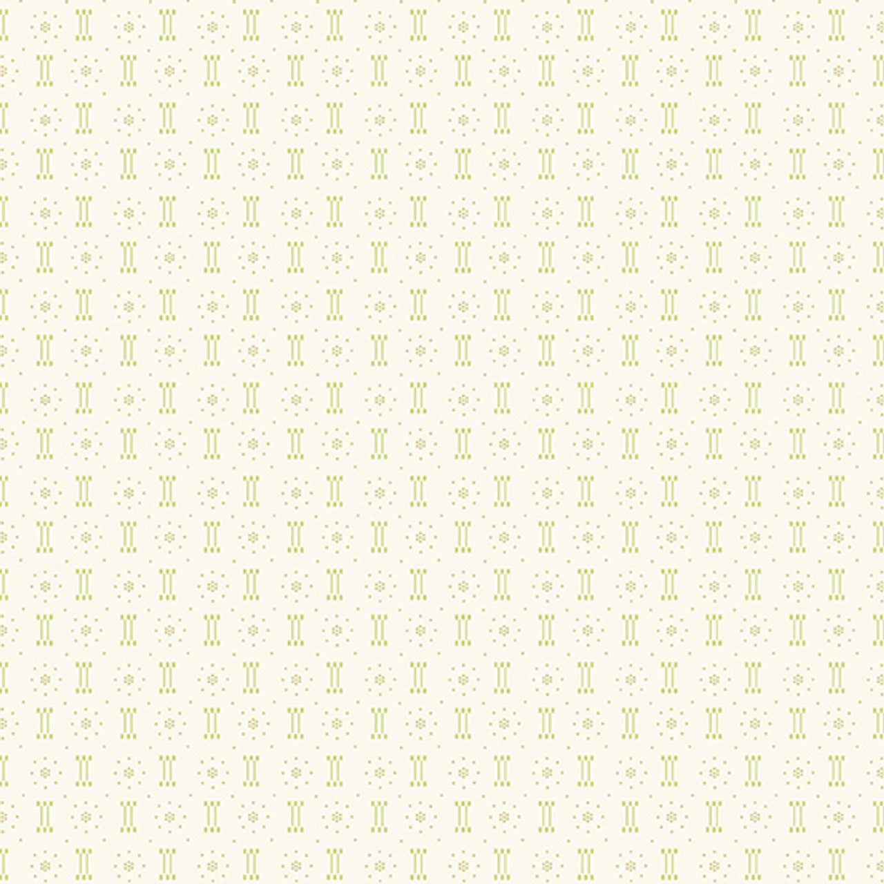 Dewdrops Lime Bars and Dots Fabric Yardage