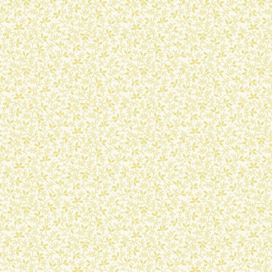 Dewdrops Lemon Drop Calico Fabric Yardage