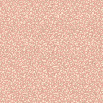 Cocoa Pink Peony Snowberry Fabric Yardage