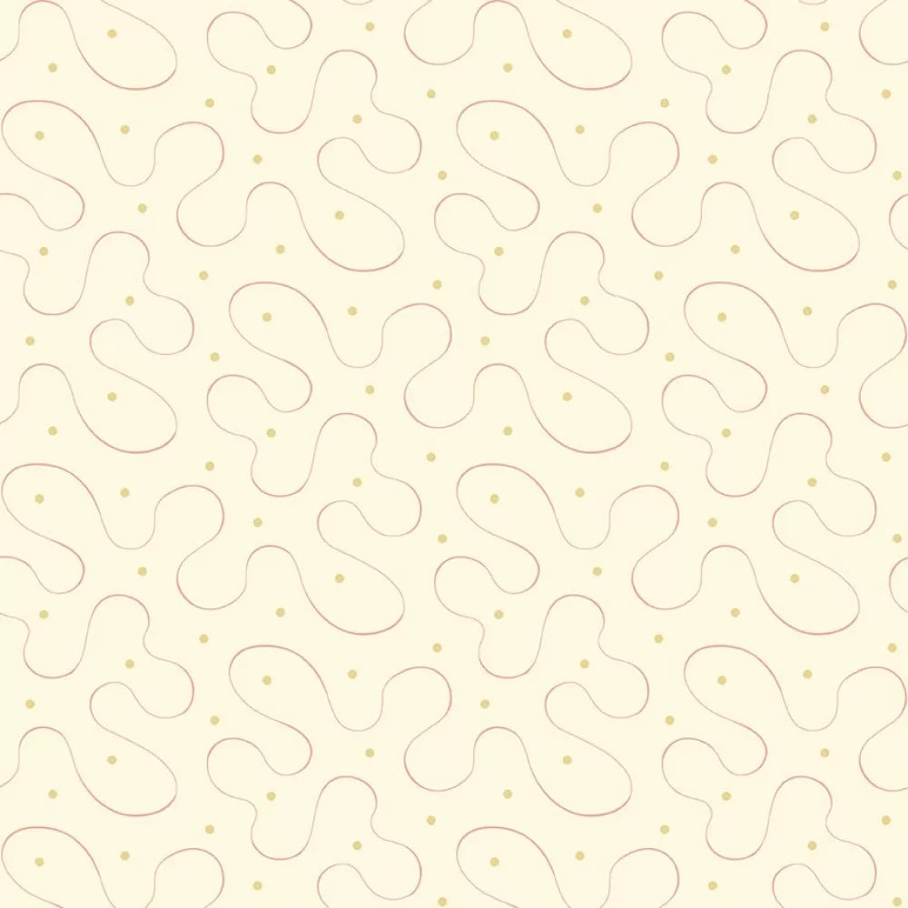 Cloud Nine Parchment Ribbon Fabric Yardage