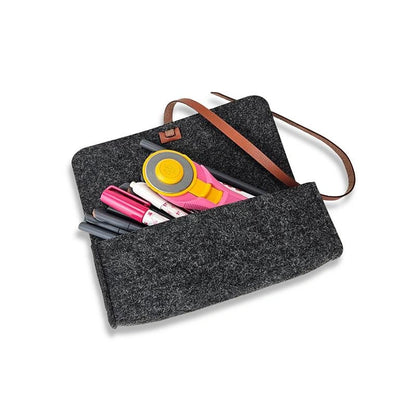 Felt Pencil Notion Pouch A Grey