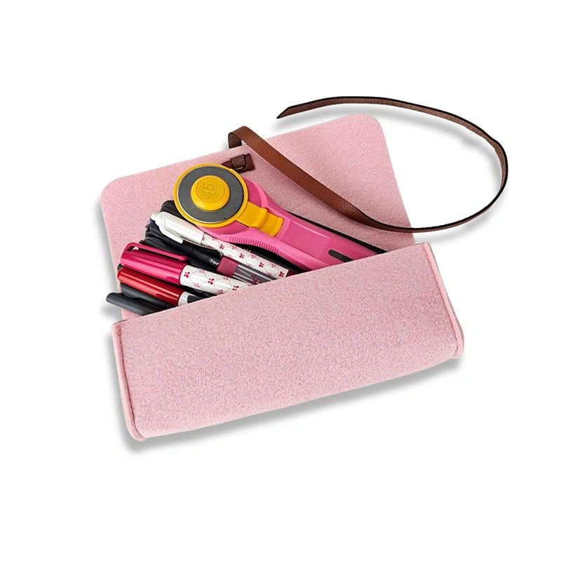 Felt Pencil Notion Pouch D Rose