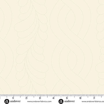 Sewing Bird Parchment Feather Stitch Fabric Yardage