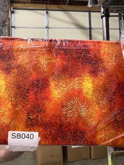 Dreamweaver Orange quilting fabric short bolt 4 yards folded