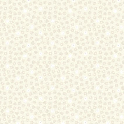 Glow Fairies Cream Tiny Glow Daisy Fabric Yardage