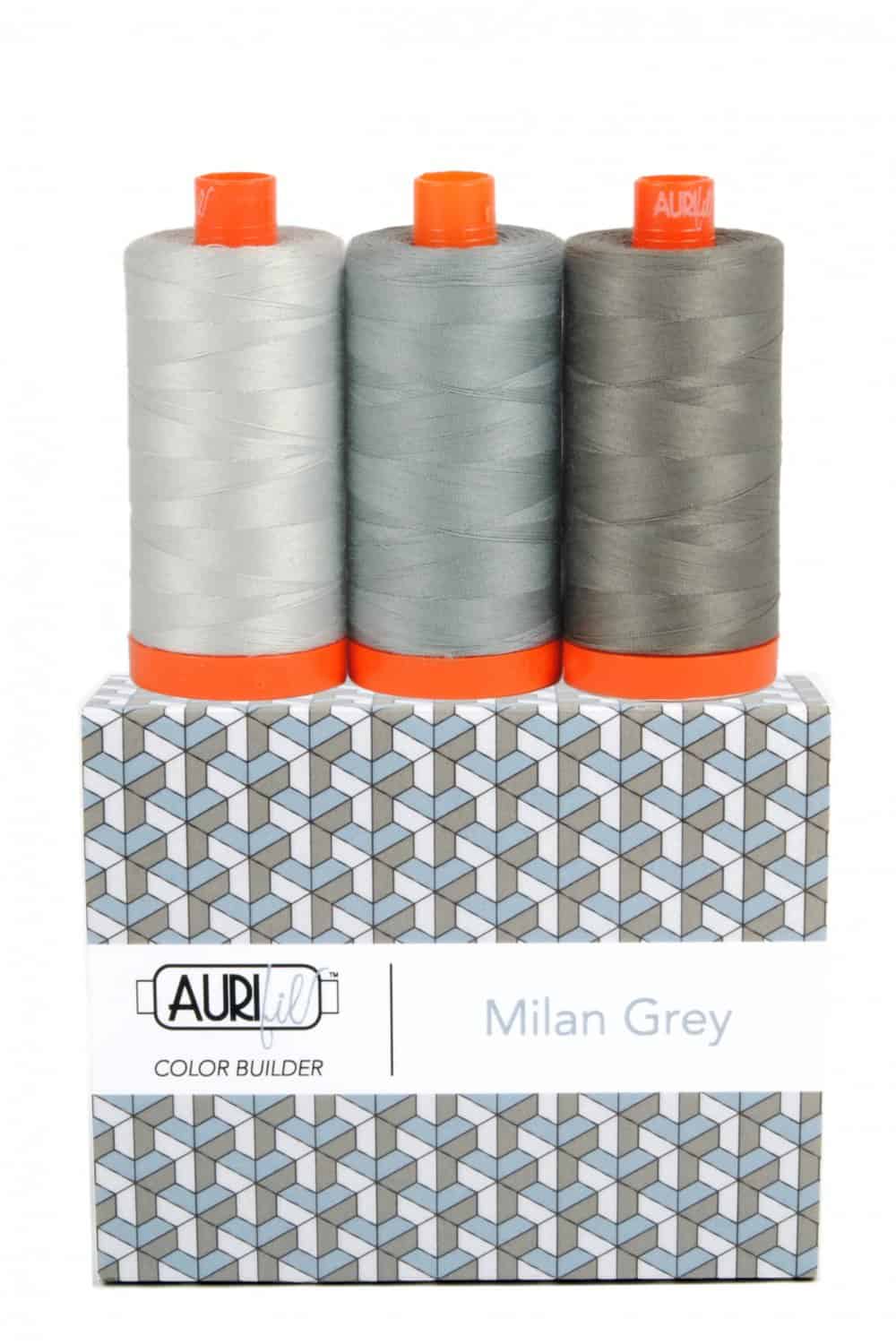 Aurifil Thread 50wt Cotton - Color Builder Set Milan Grey