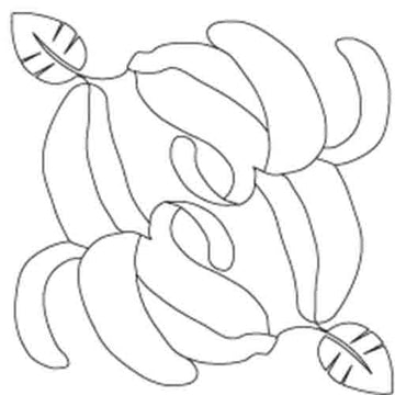 Sock Monkey Bananas Block 1 Digital File